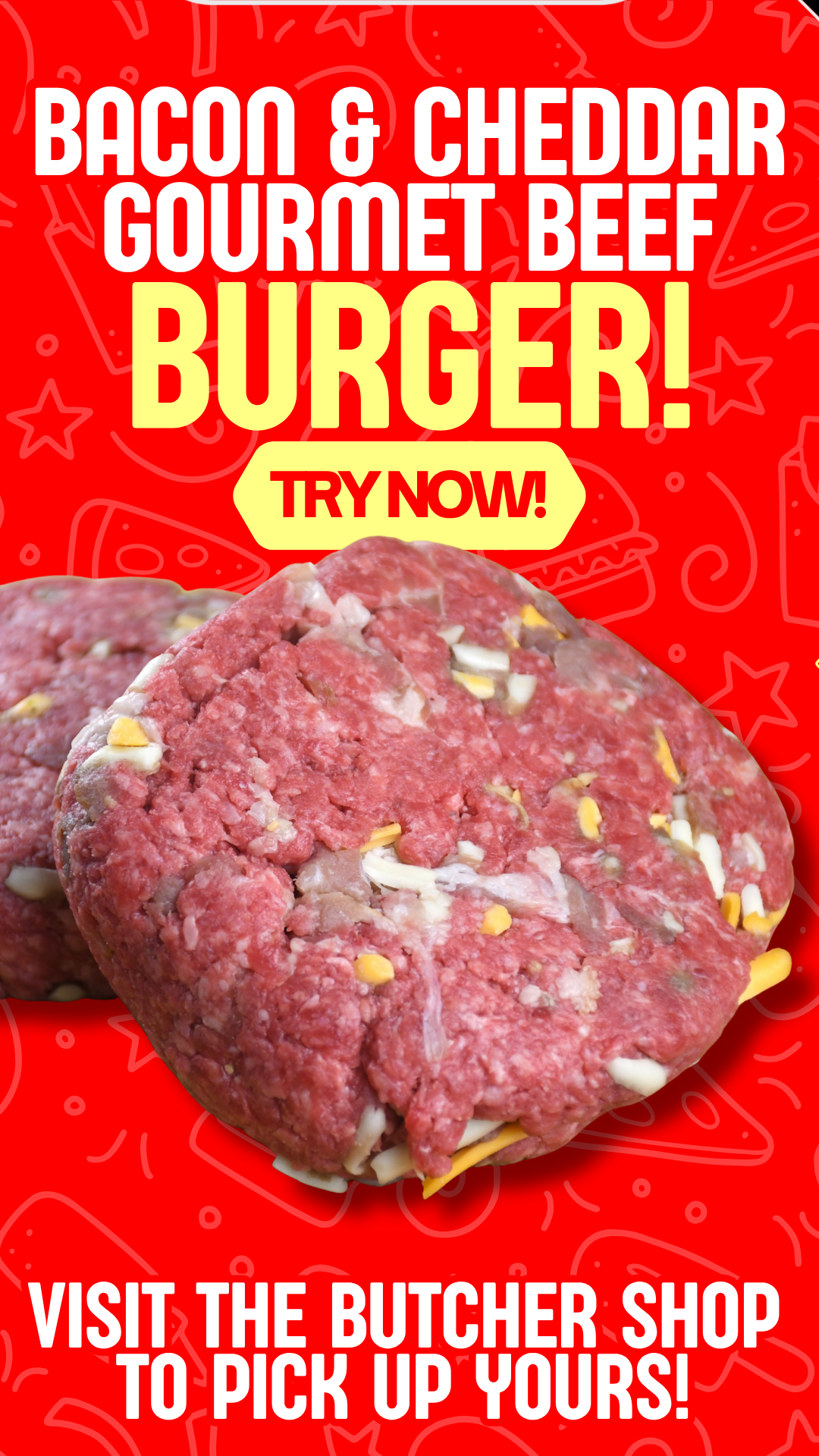 Bacon & Cheddar Gourmet Burger 